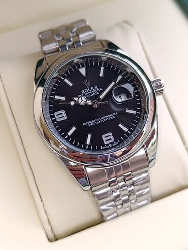 Stəkanlar: Yeni, Qol saatı, Rolex, rəng - Gümüşü — 2