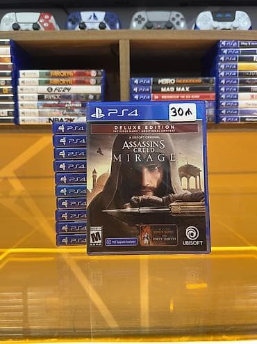 Assasins Creed Mirage-PS4 diski Oyun diski tam işlək vəziyyətdədir lalafo.az -da Assasins Creed Mirage-PS4 diski Oyun diski tam işlək vəziyyətdədir