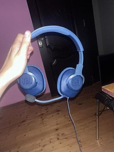 Qulaqcıqlar: JBL simli oyun qulaqlığı – mavi rəng - Tamörtən over‑ear dizayn — 1
