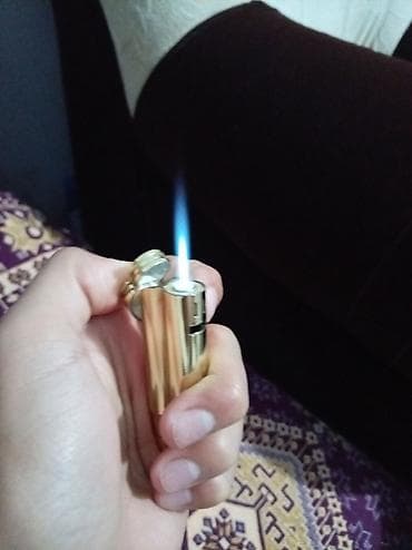 Qazla işləyən cib alışqanı – “güllə” dizaynı - Material: metal — 1