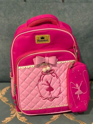 qadın çantaları kross bodi: Uşaq məktəb çantaları – 2 model 1) Kuyaya brendi, parlaq çəhrayı rəng — 1