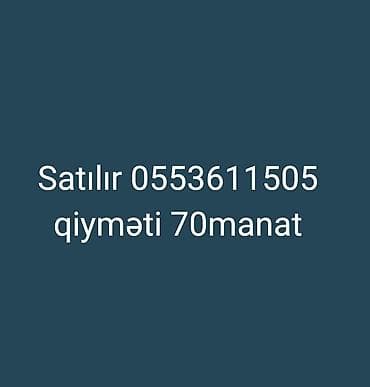 Nömrəni satılır qiyməti 70manat — 1