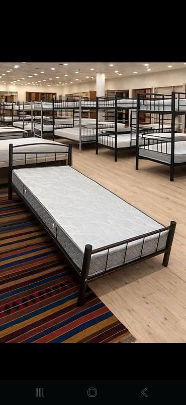 Oğlan və qız üçün, Yeni, Çarpayı, Matras ilə, Siyirməsiz, Dəmir — 1