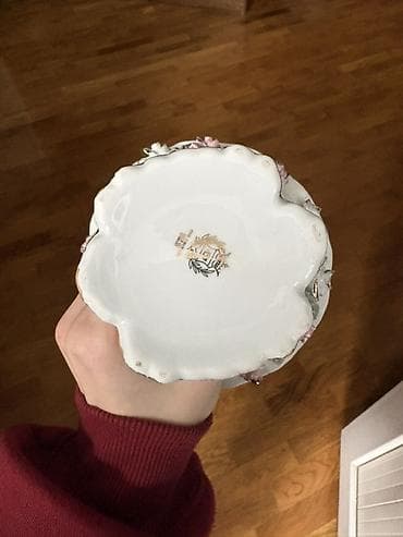 corek qablari: Cütü 40 azn Porselen dekorativ şirniyyat/qənnadı qabı – çiçəkli və — 2