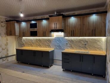 şəki halvası: Sifarişlə mətbəx dəsti, Özü çəkən petlələr, MDF, Kredit yoxdur, Pulsuz çatdırılma — 3