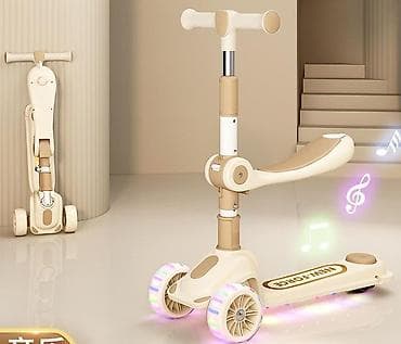 motor z8: Uşaq skuter-i – 4 pilləli hündürlük tənzimlənməsi və işıqlı təkərlər — 4