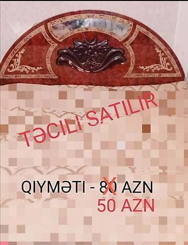 İşlənmiş, İkinəfərlik çarpayı, Bazasız, Matrassız, Siyirməsiz, Azərbaycan
