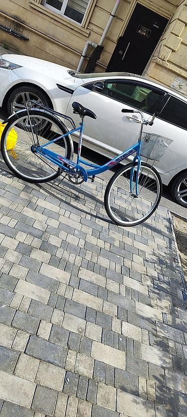 Şəhər tipli velosiped – STELS 28 - Rəng: metalik mavi, klassik aşağı — 10