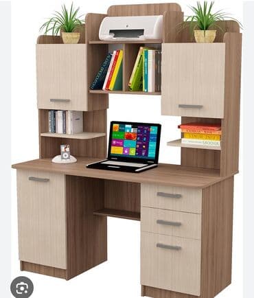 dizayn mebel: Oğlan və qız üçün, Yeni, Siyirməli, Yazı masası, Stulsuz — 3