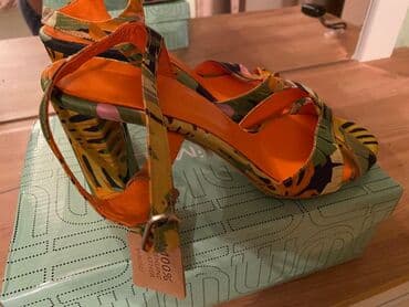 босоножки 27 размера: Размер: 39, цвет - Оранжевый, Новый — 2