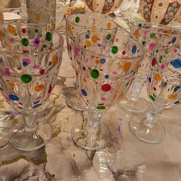 kart qabı: Qədəhlər, Şüşə, 6 ədədli dəst — 3