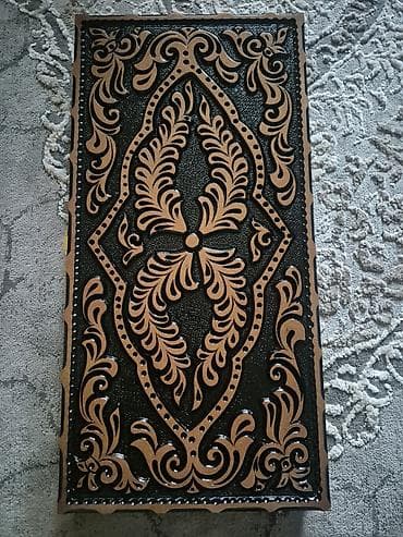 Velosiped ehtiyyat hissələri: Taxta nərd dəsti - Material: MDF/taxta əsaslı korpus, ön qapaqda oyma — 1