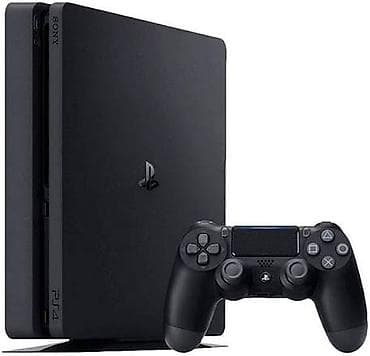 plesteyşn 4: Sony PlayStation 4 Slim oyun konsolu disk oxumur 2 pultu var 1a class — 1