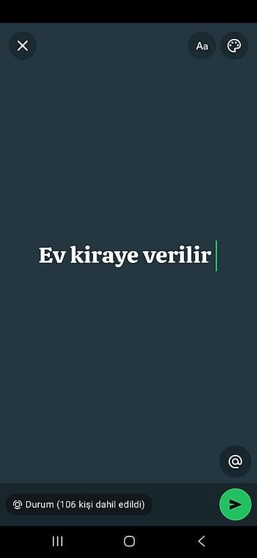 mehtabatda ev: Bine qesebesi imam hesen mecide catmamis adenli kiraye ev verilir — 1
