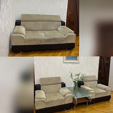 İşlənmiş, Divan, 2 kreslo, Jurnal masası