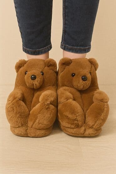 женские велюровые тапочки: Məhsul: Yumşaq ev terlikləri – peluş dizaynlı modellər - Modellər — 3