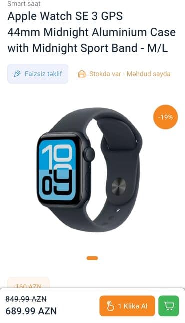 Changan: Smart saat, Apple, Suya davamlı, rəng - Qara — 5