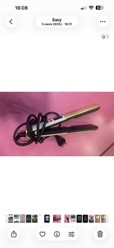 Ventilyatorlar: Saç düzləndirici ütü - Elektrikli, şəbəkəyə qoşulan model (2 pinli — 1