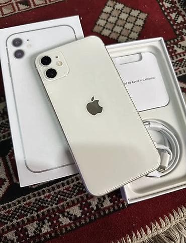 ucuz iphone 6: IPhone 11, 128 GB, Ağ, Zəmanət, Simsiz şarj, Face ID — 1
