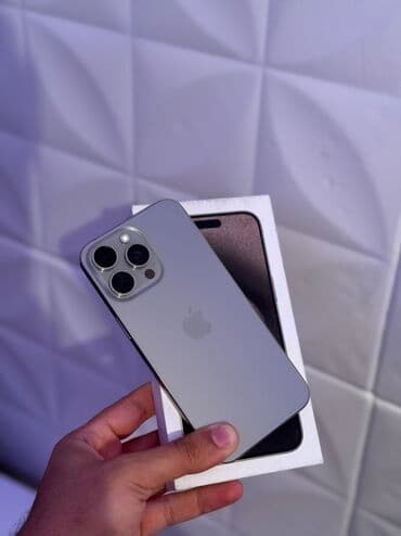 iphone x pro: IPhone 15 Pro Max, Gümüşü, Face ID, Sənədlərlə — 7