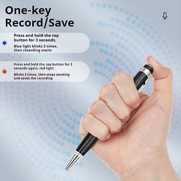 Qulaqcıqlar: Səs Yazan Qələm – TF yaddaş kartı dəstəyi ilə Məhsul təsviri: - Yazı — 4