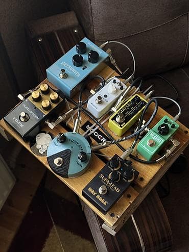 Велосипеды: Gitara effekt pedallari cox az işlenibler qutuları var nux plexi — 2