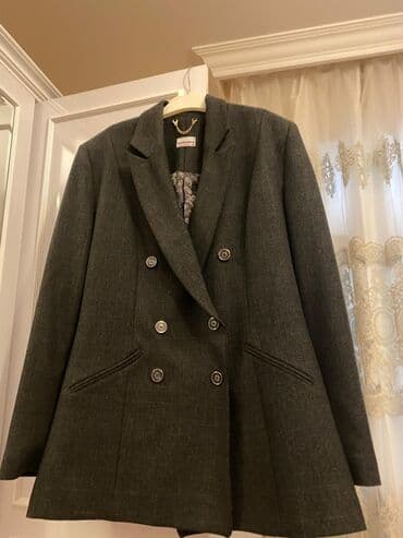 uzun jaketlər: MARI&MARİ “exclusive” 44 ölçü qadın jaketi - Rəng: tünd boz — 2