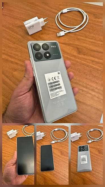 iped pro m2: Poco X6 Pro, 512 GB, rəng - Boz, Düyməli, Sensor, Barmaq izi — 3