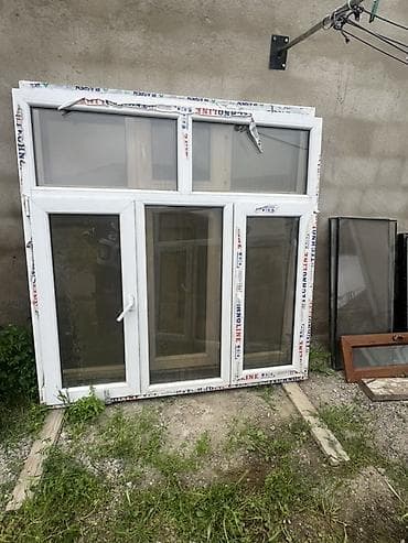 İkiqat şüşə paketi Plastik pəncərə, Еni: 168 sm, Uzunluğu: 168 sm