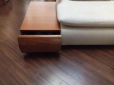 reception masa: Künc divan dəsti və uyğun orta masası - Dizayn: L formalı, geniş — 7