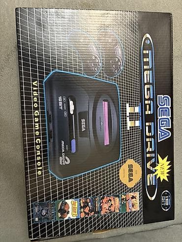 Video oyunlar və konsollar: SEGA Mega Drive II 16-bit video oyun konsolu Tezedi hec istivade — 2