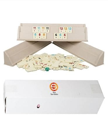 Okey desti plastik okey takımı yep yeni kutusu açılmayıb türk oyunu