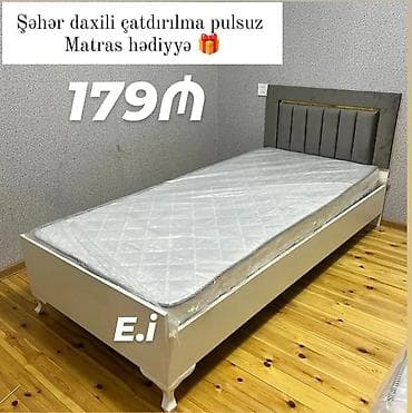 tek kravat: Tək nəfərlik Çarpayı 179Azn💥 ✔️ Rəng seçimi var ✔️ Matireal Rusiya — 1