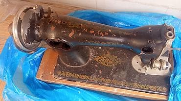 gedim: Retro tikiş maşını korpusu və baza - Material: tökmə metal gövdə — 3