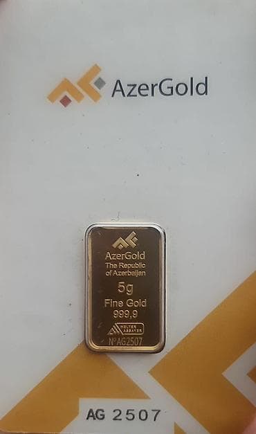 hədiyə: Gümüş külçə - 1oz (31.1) gr. - 235 Azn Azərgold qızıl külçələr - — 9