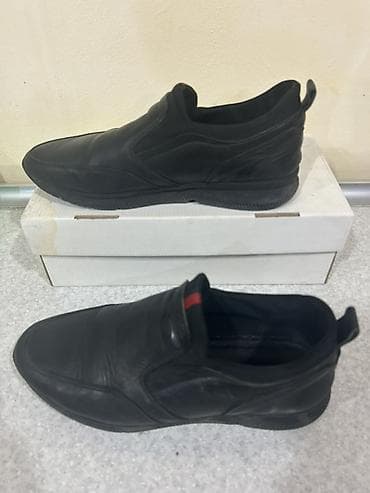 b class makasin: Qara rəngli kişi slip-on ayaqqabıları - Stil: Klassik slip-on — 3