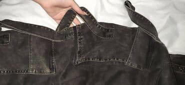 женские оранжевые брюки: Брюки, Bershka, M, цвет - Серый — 2