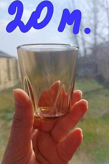 Stəkanlar, rəng - Sarı, Şüşə, 2 ədədli dəst