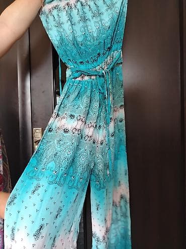 Qadın kombinezonu - Model: geniş balaqlı, yuxarı hissəsi rezinli — 3