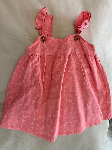 donlar gundelik: Çəhrayı rəngdə, ağ naxışlı, uşaqlar üçün yüngül yay donu. Donun — 1