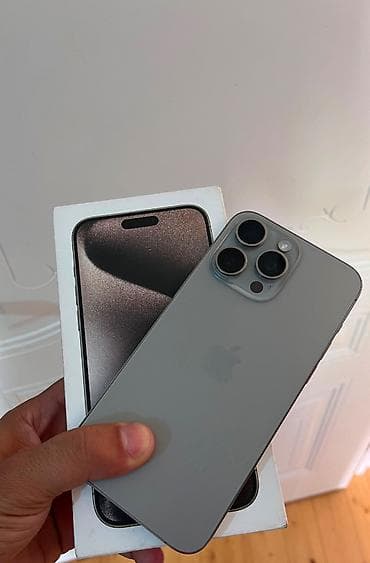 Elektronika: IPhone 15 Pro Max, 256 GB, Natural Titanium, Face ID — 1