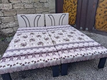 taxt doşəyi: Təzə çarpayılar. 1 nəfərlik çarpayılar 60manat. 2 nəfərlik taxt — 15