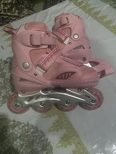 Ролики: Çəkməli təkərli konki (inline skate) – çəhrayı rəng - Ölçü — 4