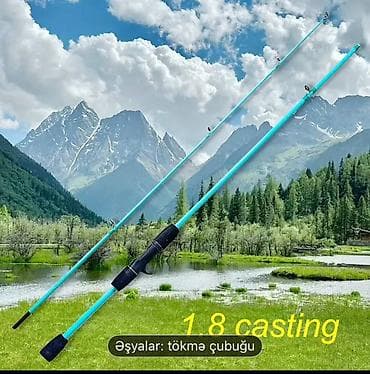 Охота и рыбалка: Tökəmə (casting) balıqçılıq çubuğu – 1.8 m - Uzunluq: 1.8 m (casting — 1