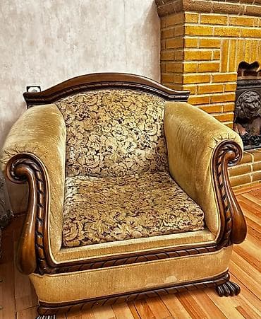 Kreslolar: İşlənmiş, Kreslo, Parça, Kredit yoxdur, Çatdırılma yoxdur — 1