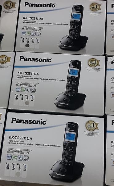 Stasionar telefon Panasonic, Simsiz, Yeni, Pulsuz çatdırılma, Ödənişli çatdırılma, Rayonlara çatdırılma