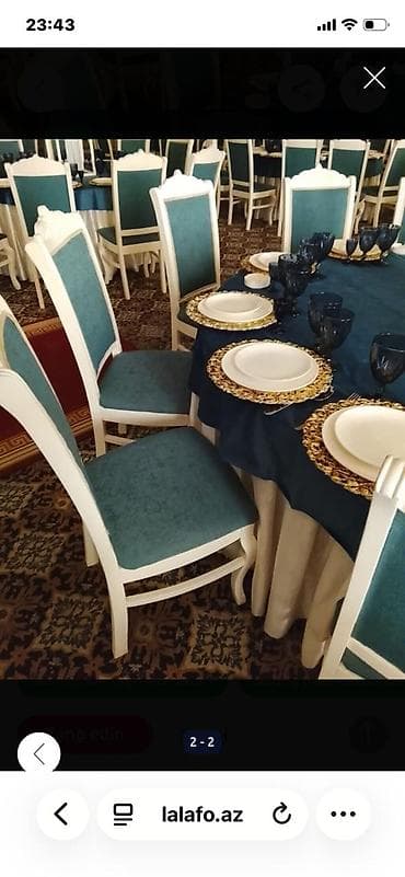 samlar: Qonaq otağı üçün, Yeni, Qatlanmayan, rəng - Ağ Stul — 1