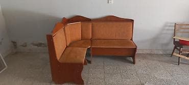 kuxna stulu: Künc oturacaq dəsti - Künc forması: L-şəkilli, 3 hissədən ibarət (iki — 2