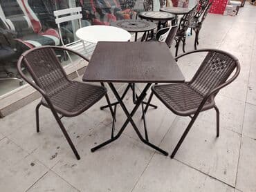 дачный набор стол и стулья: Садовые, уличные комплекты столов и стульев — 2