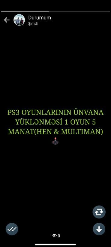 цена плейстейшен 3: PS3 OYUNLARININ ÜNVANA YÜKLƏNMƏSİ 1 OYUN 7 AZN(XIRDALAN ƏRAZİSİNƏ — 5